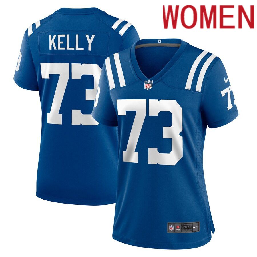 Women Indianapolis Colts #73 Dennis Kelly Nike Royal Game Player NFL Jersey->women nfl jersey->Women Jersey
